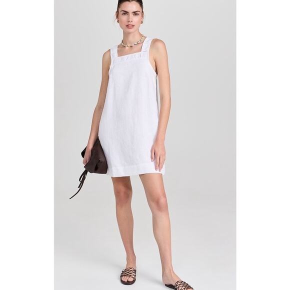 Madewell Dresses & Skirts - Madewell Embroidered Tank Mini Dress in Linen Eyelet White Size 4